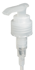Ribbed Natural Lotion Pump 7.5 inch dip tube  #3272C