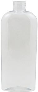 PET 8 oz. Clear Cosmo Ovals without caps #4026C-410
