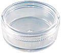 20ml clear polystyrene jar with clear lid #JPS-20ML-CLEARC