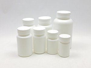 Plastic White HDPE Packer Bottles
