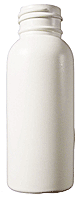 PLASTIQUE 2 oz. HDPE White Plastic Bottle without caps #02P24HW-12