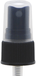Black Ribbed 20-410 Fine Mist Sprayer w/5.5 in dip tube #3253-48