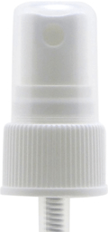 Spray Mister white 20-410 ribbed for 1-2 oz bottles with a 3.75" dip tube  #3256C
