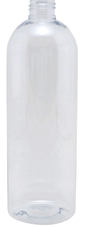16 oz. Clear Cosmo Rounds PET Plastic Bottle without caps #4014C-410