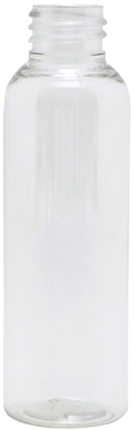 2 oz Clear Cosmo Rounds PET Plastic Bottle without caps #4018C-410-12