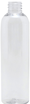 4 oz Clear Cosmo Rounds PET Plastic Bottle without caps #4022C-410