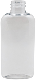 4 oz. Clear Cosmo Ovals PET Plastic Bottle without caps #4023C-410-12