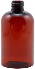 4 oz. Amber Boston Rounds PET Plastic Bottle without caps<br><font color=red> New Discount Price </font><br><font color=green> no additional discount on this item  </font> #4025A-410