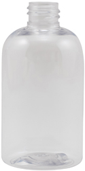 4 oz. Clear Boston Rounds PET Plastic Bottle without caps<br><font color=red> New Discount Price </font><br><font color=green> no additional discount on this item  </font> #4025C-410