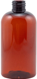 8 oz. Amber Boston Rounds PET Plastic Bottle without caps <br><font color=red> New Discount Price </font> <br><font color=green> no additional discount on this item  </font> #4027A-410