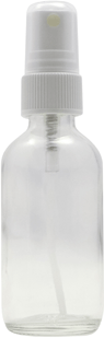 2 oz Clear Boston Round Glass Bottle with White Ribbed Treatment Pump><br><font color=red> New Discount Price </font><br><font color=green> no additional discount on this item  </font> #AEDL98-240