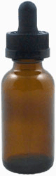 1 oz Amber Boston Rounds Glass Bottle with Child Resistant Pipettes <br><font color=green> Use shrink band 5444 for a tamper evident seal </font>     #BA01-12-CRC