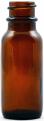 1/2 oz Amber Boston Rounds Glass Bottle without caps #BA012-540