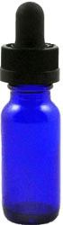 1/2 oz Blue Boston Rounds Glass Bottle with Child Resistant Pipettes<font color=red> new price 20% discount,original price $18.48 </font>  <br><font color=green>  Use shrink band 5424 for tamper evident seal </font>    #BB012-24-CRC