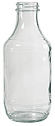 16 oz. Decanter Glass Bottles for Bar-B-Q Sauce   #Bar-B-Q