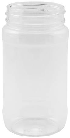 8 oz. PET clear tall Food Plastic Jars without caps     #CP-08