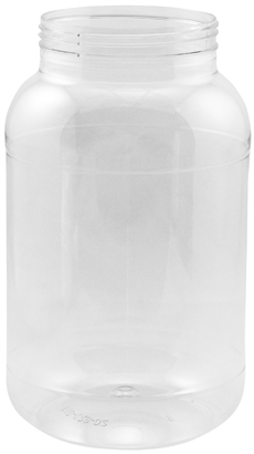 Gallon PET clear wide-mouth Plastic Jars without caps      #CP-128