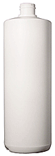 Cylinder Rounds Plastic Bottle 32 oz. HDPE  white without caps #CYL32W