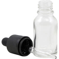 15 ml Clear Glass Euro-Dropper Bottles with CRC/Tamper Evident Silicon Bulb Pipette<br><font color =red> Original price $ 96.00. New discount  price $ 69.00 </font> <br><font color=green>no additional discount on this item</font> #DBCT15-CASE