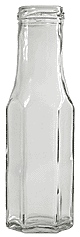 250 ml Hexagon Sauce Bottles  #HEX250SAUCE