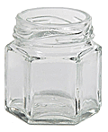 45 ml Hexagon Jars  #HEX45