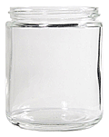 8 oz Straight Sided Jars  without caps (70-400)     <br><font color=red>Temporary Out of Stock</font> #J08SS