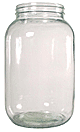 Gallon Clear Glass Jar wide-mouth  without cap     #J128