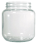 Half Gallon Clear Glass Jars   #J64