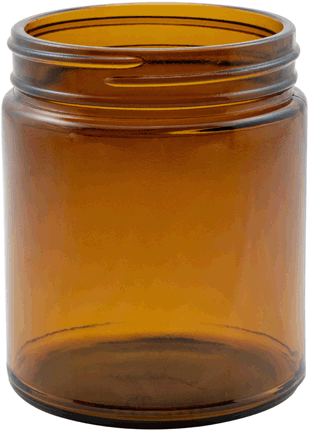 6 oz Amber Glass Jars  without caps  <br><font color =red> NEW DISCOUNT PRICE  </font> #JA-6