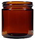 9 oz Amber Glass Jars  without caps   #JA-9