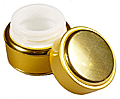 15 ml Gold Jar with glass insert  #JRGD-15ML