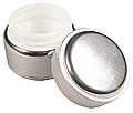 50 ml Silver Jar with glass insert #JRSV-50ML