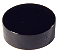 Cap 48-400 Black smooth cap linerless #M03056