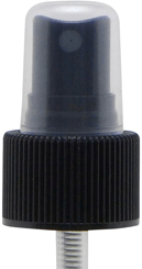 Spray Mister black 24-410 fine ribbed with 7.75 inch dip tubes #SP24410B-48
