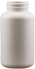 300 cc White HDPE Plastic Packer Bottle #TC-115-WHITE