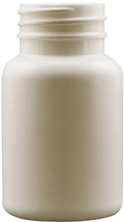 75 cc White HDPE Plastic Packer Bottle #TC-28-12