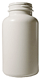 175 cc White HDPE Plastic Packer Bottle #TC-64-WHITE