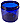 JAR 16 oz. PET Cobalt Blue without caps 4002B-12