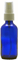 2 oz Blue Boston Round Glass Bottle with White Ribbed Sprayer<br><font color=green>Stem needs to be cut to size</font> AEDL7