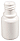 Boston Rounds Plastic Bottle 1/4 oz. White LDPE N1315C-WHITE